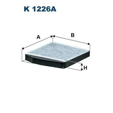 Bilde av FILTRON K 1226A Kupéfilter Karbonfilter 278 250 38 VOLVO: V70 2, XC70 I Cross Country, XC90