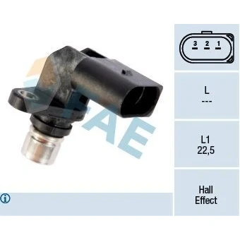 Bilde av Sensor, kamakselposisjon, audi,ford,porsche,seat,vw, 06A 905 161 A, 1072303, 7700422039, 955 606 106 00, 95VW 9P986 BA, PC 626