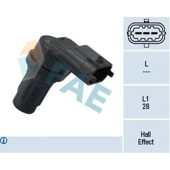 Bilde av Sensor, kamakselposisjon, abarth,alfa romeo,fiat,ford,lancia,opel, 00K68070491 AA, AB, 1525XA, 1535717, 1564814, 46798368, 4
