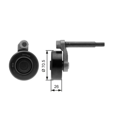 Bilde av GATES FleetRunner Micro V Kit T39000 Strammerull BMW: 3 Sedan, 5 Touring, Touring