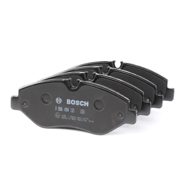 Bilde av BOSCH 0 986 494 121 Bremseklosser Low Metallic med antihyle blikk, montageanvisning MERCEDES BENZ: Sprinter 3.5 T Van, Vito Minibuss, Tourer