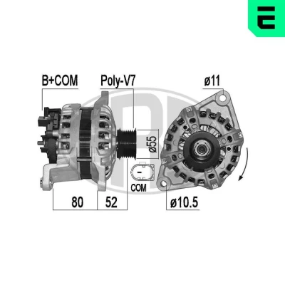 Bilde av ERA 209528A Dynamo 14V 150A
