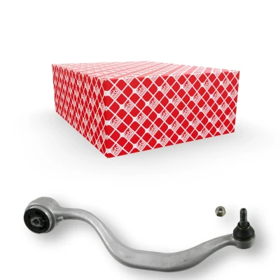 Bilde av FEBI BILSTEIN 22367 Bærebru med sikringsmutter lager, støtte / styreledd framaksel, bakre venstre Casterstag Aluminium BMW: 5 Touring, Sedan