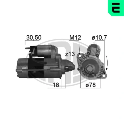 Bilde av ERA 220802A Starter 12 2 13 OPEL: Astra J Hatchback, Sports Tourer