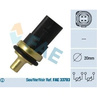 Bilde av Sensor, kjølemiddeltemperatur, audi,seat,skoda,vw, 0516.A3, 0516.L5, 078 919 501 C, 1 487 861, 11 23 7 801 980, 2S6Q6A345AB, 31259237, 5
