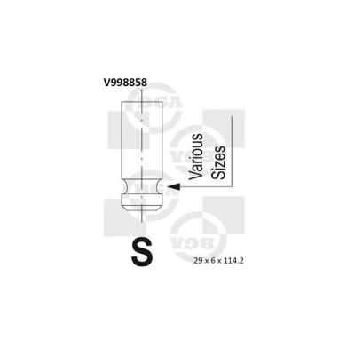 Bilde av Utløpsventil, mitsubishi, MD197097, MD199193, MD306183