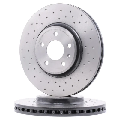 Bilde av BREMBO XTRA LINE 09.A758.1X Bremseskiver 320 30 5 perforert / ventilert belagt høy karbon med skruer AUDI: A4 B8 Allroad, Avant, A5 Sportback