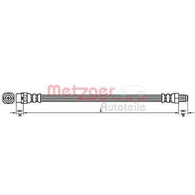 Bilde av METZGER 4111094 Bremseslange 420 MINI: Hatchback, Clubman
