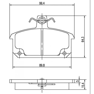Bilde av MAPCO 6903 Bremseklosser framaksel