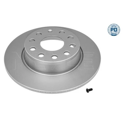 Bilde av MEYLE 115 523 0012/PD Bremseskiver bakaksel 272 10 5 112 fullt ut Sink lamell belagt med skruer PD Quality VOLKSWAGEN: Golf 7, Caddy 3, Touran I