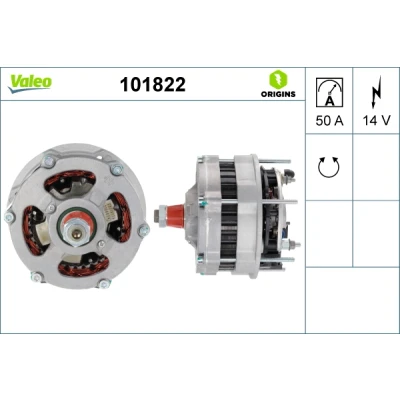 Bilde av VALEO 101822 Dynamo 14V 50A