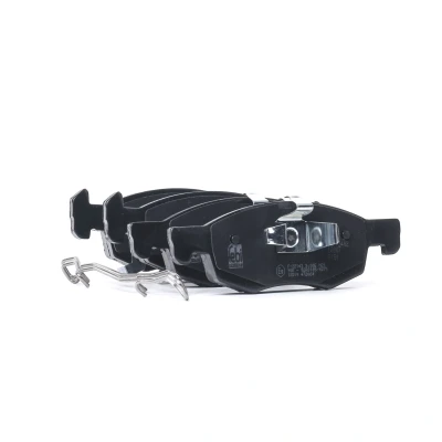 Bilde av FEBI BILSTEIN 16907 Bremseklosser framaksel med akustisk slitasjevarsel kolbleklips, klemmer OPEL: Corsa E Hatchback
