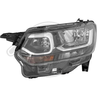 Bilde av DIEDERICHS 4014781 Frontlykter venstre H7/H1 Halogen for høyrekjøring