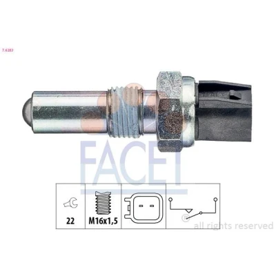 Bilde av FACET 7.6283 Bryter, ryggelys Made in Italy OE Equivalent FORD: FIESTA 5, Focus 2