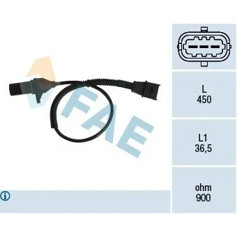 Bilde av FAE 79333 Impulsgiver 3 induktiv med tetning HYUNDAI: Tucson, i30 I Hatchback, KIA: cee‘d Sportage II