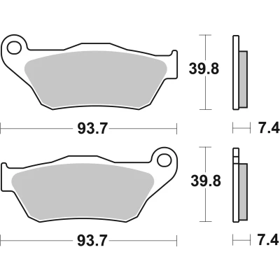 Bilde av BREMBO Sinter Maxi Scooter Bremseklosser foran og bak 07065XS