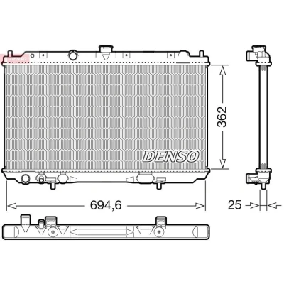 Bilde av DENSO DRM46073 Radiator 362 705 25
