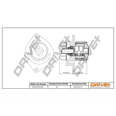 Bilde av Dr!ve+ DP2310.10.015 Vannpumpe mekanisk for tannremdrift