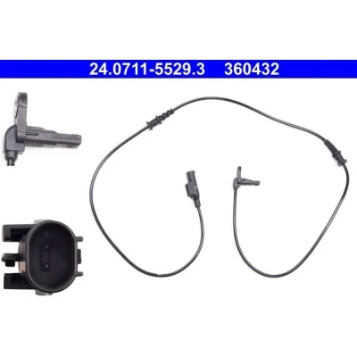 Bilde av ATE 24.0711 5529.3 ABS Sensor 1135 MERCEDES BENZ: Vito Van, Tourer