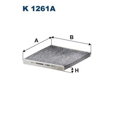 Bilde av FILTRON K 1261A Kupéfilter Karbonfilter 249 236 25 FIAT: Ducato III Flatvogn lastebil / Chassis, Van, Minibuss