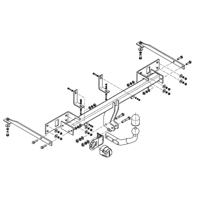 Bilde av Tilhengerfeste, standard, fiat panda, panda van, lancia ypsilon