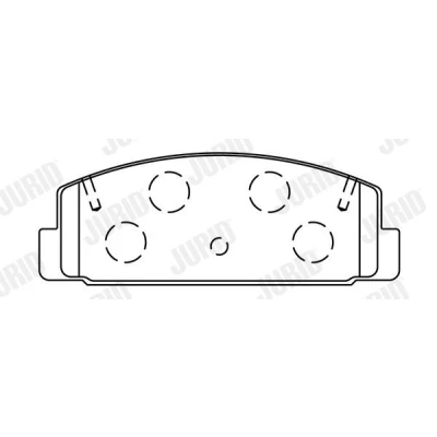 Bilde av JURID 572490J Bremseklosser ikke klargjort for slitasjeindikator uten tilbehør MAZDA: 6 Stasjonsvogn, Hatchback, Sedan