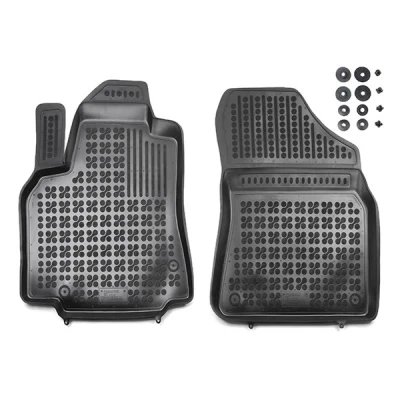 Bilde av REZAW PLAST 201212P Gulvmatte sett gummi foran 2 svart Skreddersydd CITROËN: Berlingo II, II Van, PEUGEOT: Partner Van