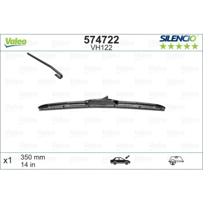 Bilde av Vindusvisker Valeo Silencio Hblade 574722 350mm foran Hybridviskerblad KIA: cee‘d II Sportswagon, Hatchback, HYUNDAI: i30 Hatchback