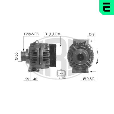 Bilde av Dynamo, dacia,renault, 77 00 429 310, 434 900, 01 473 636, 637, 11 497 139, 82 438 148, 660 040, 69