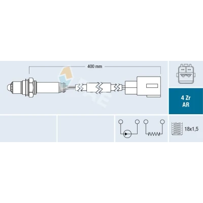 Bilde av FAE 75617 Lambdasonde TOYOTA: Avensis II Station Wagon, Yaris Hatchback, Sedan, LEXUS: GS III, OPEL: Astra J Hatchback