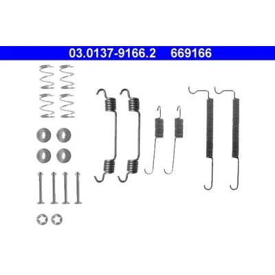 Bilde av ATE 03.0137 9166.2 Tilbehørsett, bremsesko OPEL: Astra F Sedan, Corsa B Hatchback