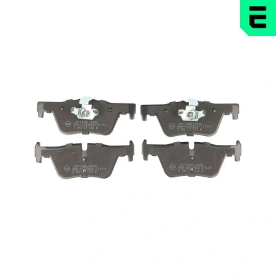 Bilde av OPTIMAL BP 12586 Bremseklosser bakaksel klargjort for slitasjeindikator, ekskl. slitasjevarselkontakt BMW: 3 Sedan, Touring, 1 Hatchback