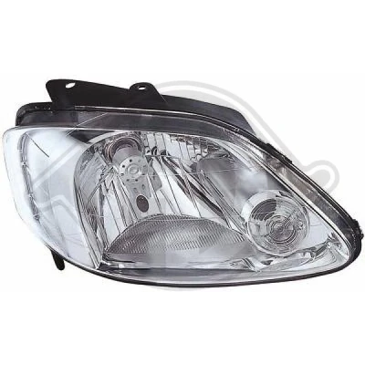 Bilde av DIEDERICHS 2235180 Frontlykter høyre H4 Halogen for høyrekjøring uten motor høydejustering hovedlys