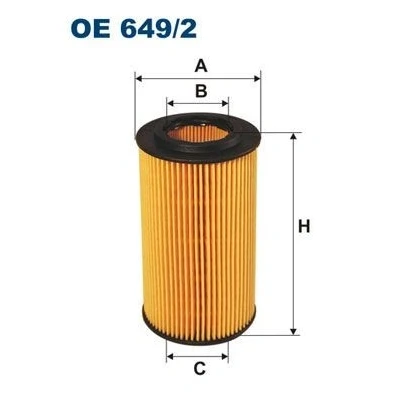 Bilde av FILTRON OE 649/2 Oljefilter Filterinnsats BMW: 3 Touring, 5 Sedan, LAND ROVER: Freelander I SUV, SUV Cabrio, 75