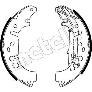 Bilde av Bremsesko sett, Bakaksel, fiat,opel,vauxhall, 1605108, 1605290, 1605459, 77363858, 77364264, 77366796, 77366797, 77367395, 93168957, 931