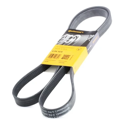 Bilde av GATES 6PK1670 Kileribberem 1670 6 Polyester, EPDM (etyl propylen dien gummi) FleetRunner Micro V FIAT: Doblo II Stasjonsvogn