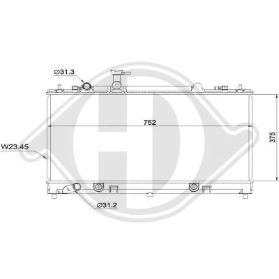 Bilde av DIEDERICHS DCM2252 Radiator 375 735 16 Climate