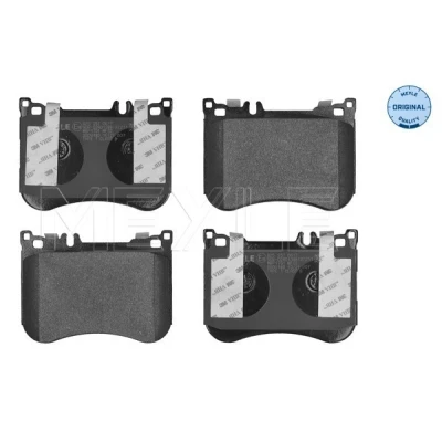 Bilde av MEYLE 025 257 0617 Bremseklosser ORIGINAL Quality framaksel klargjort for slitasjeindikator med antihyle blikk MERCEDES BENZ: SL Cabrio