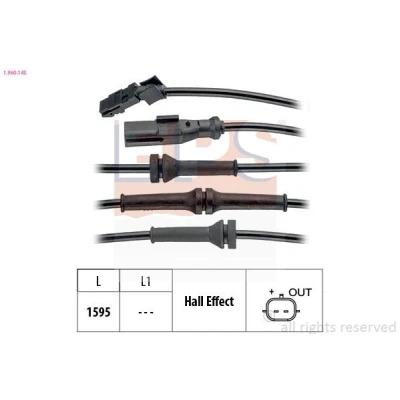 Bilde av EPS 1.960.145 ABS Sensor Made in Italy OE Equivalent 1595 RENAULT: Kangoo II Express