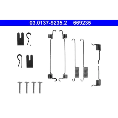 Bilde av ATE 03.0137 9235.2 Tilbehørsett, bremsesko FORD: Focus Mk1 Hatchback, Stasjonsvogn