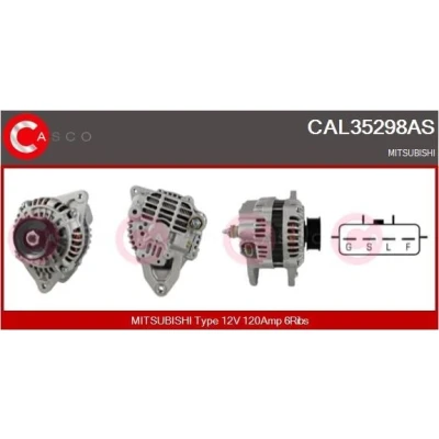 Bilde av CASCO CAL15451GS Dynamo 12V 110A VOLKSWAGEN: Polo V Hatchback, Golf 6, SKODA: Octavia 2 Combi, Roomster, AUDI: A3 Sportback, Hatchback