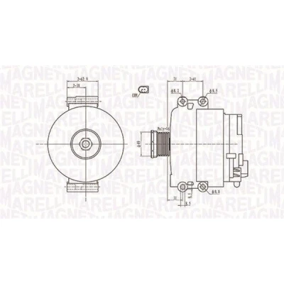 Bilde av MAGNETI MARELLI 063731774010 Dynamo 12V 150A BMW: 3 Touring, 5 Sedan, X3