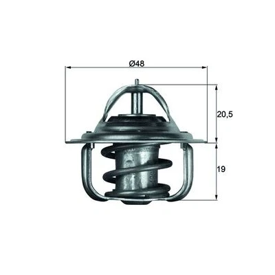 Bilde av MAHLE ORIGINAL TX 5 88D Termostat 88 48 med tetning FORD: Capri II, Sierra Mk1 Hatchback, Granada, OPEL: Rekord E1 Sedan