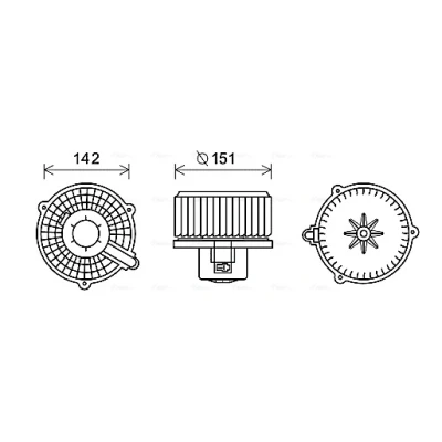 Bilde av PRASCO HY8399 Elektromotor, innendørsvifte