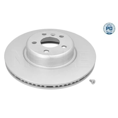 Bilde av MEYLE Bremseskive BMW: 5 Sedan, X3, Touring framaksel 24mm 112mm ventilert Sink lamell belagt høy karbon med skruer 383 521 0029/PD 34116860907
