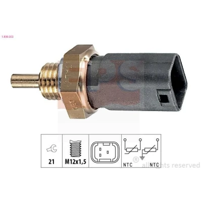 Bilde av EPS 1.830.252 Kjølevæsketemperatursensor Made in Italy OE Equivalent svart RENAULT: Modus / Grand Modus, TRAFIC 2 Bus, Scénic 1