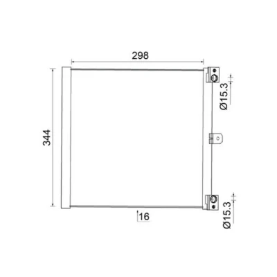 Bilde av MAHLE ORIGINAL AC 948 000S Kondensator uten tørker 15 15,3 298, 298,0