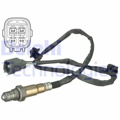 Bilde av DELPHI ES20631 12B1 Lambdasonde planarsonde, oppvarmet TOYOTA: Yaris I Hatchback