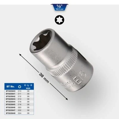 Bilde av KS TOOLS BT022847 Pipenøkkelinnsats E22 utvendig torx