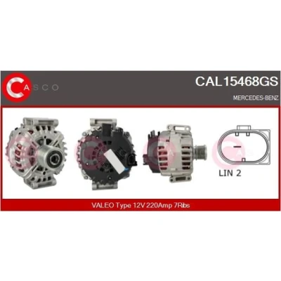 Bilde av CASCO CAL10253AS Dynamo 12V 120A AUDI: A6 C5 Avant, A4 B5 Sedan, B6 Avant